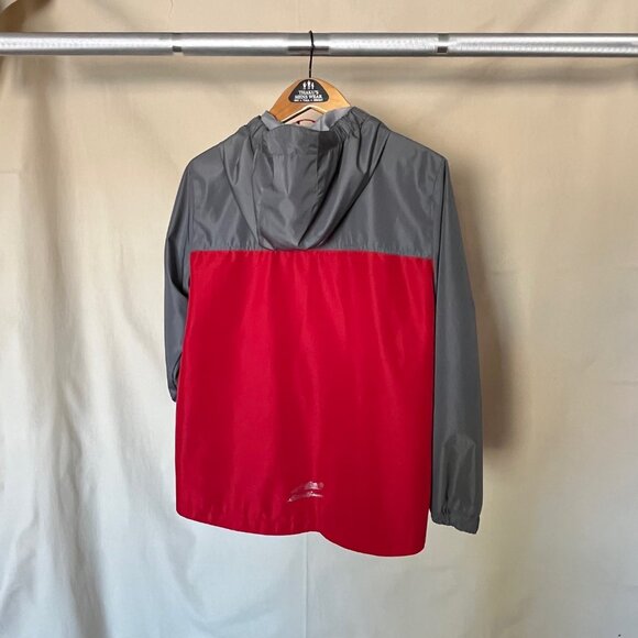 Eddie Bauer Youth Lone Peak 3 in 1 Jacket with Fleece Liner Red and Grey L 14/16 - Picture 3 of 15